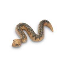 'Sawny', a carved wooden snake, owned by Jamie Season 1, Episode 13, 'The Watch' and Season 2, E...