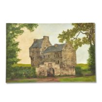 21st Century School Lallybroch Castle (unframed, created by the Outlander Art Department)