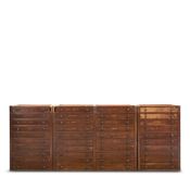Late Classical Mahogany Curiosity Cabinet SetNortheastern United States, c. 1830-40