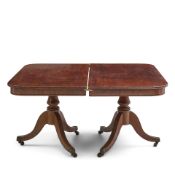 Classical Mahogany Two-part Banquet Table Northeastern United States, c. 1825