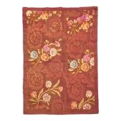 Aubusson Fragment France 3 ft. 11 in. x 5 ft. 8 in.