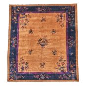 Signed Chinese Art Deco Carpet China 11 ft. 5 in. x 14 ft. 9 in.