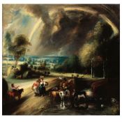 After Sir Peter Paul Rubens, 17th Century The Rainbow Landscape framed: 153 x 148cm