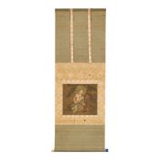 A Hanging Scroll Depicting Bukan and a Tiger Japan, Edo period (1615-1868), 19th century,