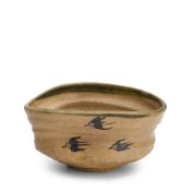 An E-garatsu Tea Bowl Japan, Edo period (1615-1868) or Meiji era (1868-1912), 19th century,