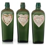 DeKuyper Geneva, c. 1943 (3 bottles, not stated, believed 4/5qt)