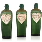 DeKuyper Geneva, c. 1943 (3 bottles, not stated, believed 4/5qt)