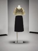 Christian Dior Joste exclusivité au Maroc, collection Couture, circa 1966. Robe de cocktail ...