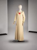 Dior Boutique, circa 1965, Robe du soir longue en shantung de soie beige. Dior Boutique, circa 19...