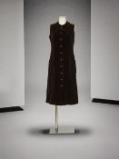 Christian Dior Joste exclusivité au Maroc collection Couture, circa 1966. Robe de jour en ve...