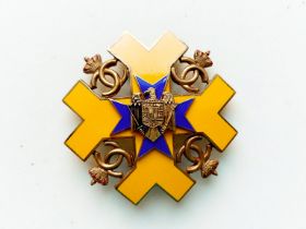 Kingdom of Romania - Straja Merit Badge, 2nd Class, by Josef Resch