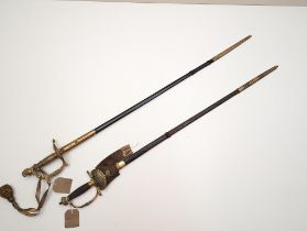 Two Court Swords, one William IV and one Victorian