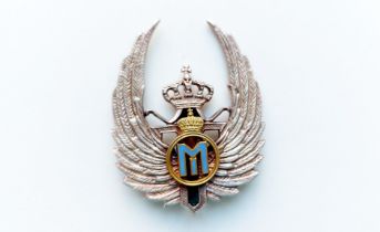 Kingdom of Romania - Air Observer Badge, King Michael I Model