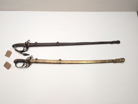 Two Victorian Swords, one 1822 pattern Infantry Officer's Sword, one 1845 Pattern Infantry Officer's