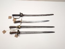 Four 18th century Hunting Hangers