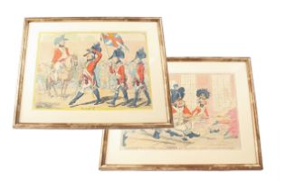 Two Gillray Prints Framed