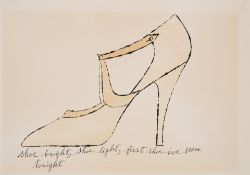Andy Warhol - Shoe bright, shoe light, first shoe I?ve seen tonight,1955