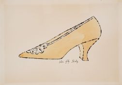 Andy Warhol - Shoe Fly Baby, 1955