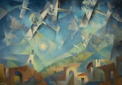 Tullio Crali - Pattuglia aerea al tramonto,1933