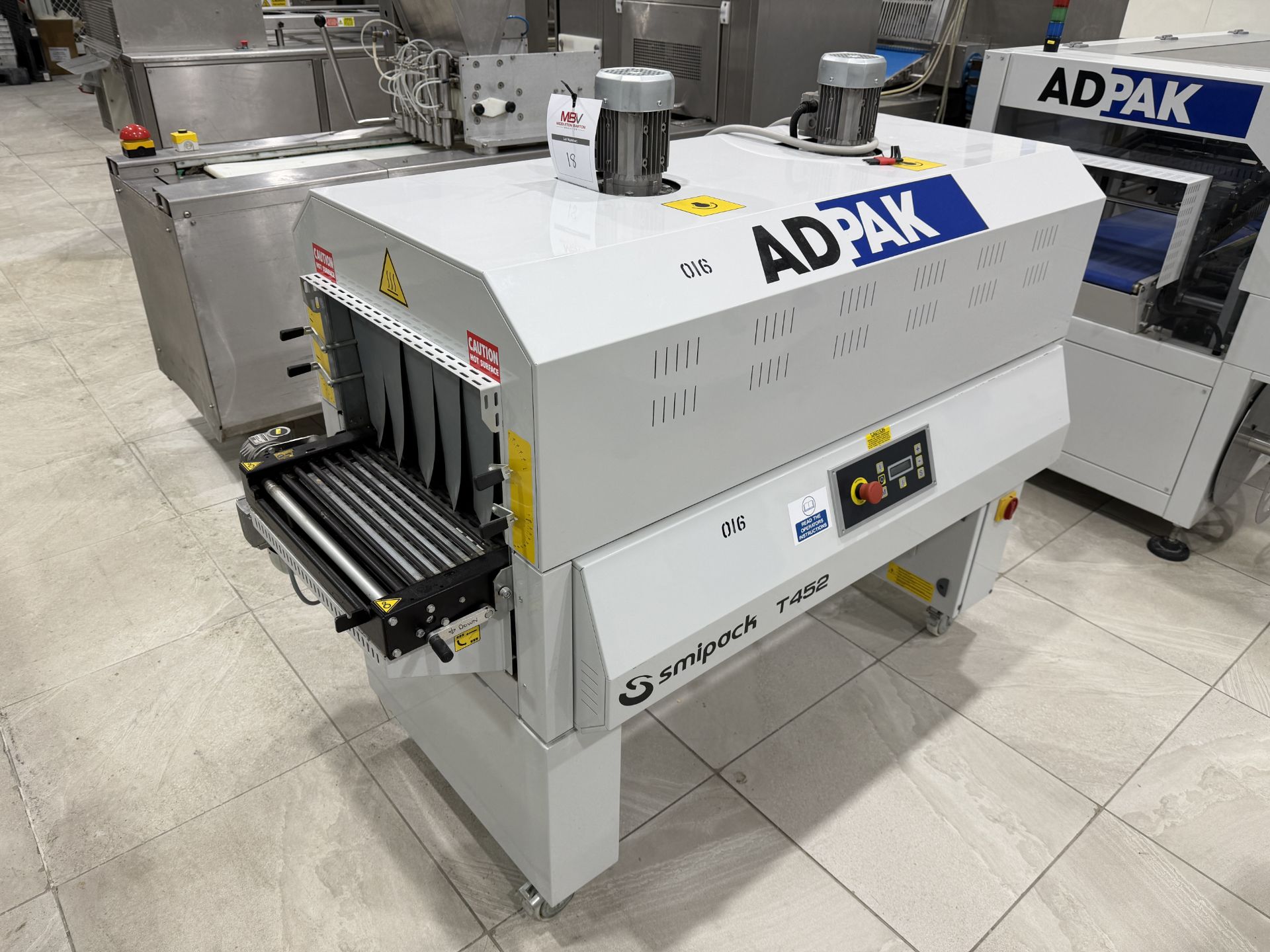 (2019) ADPAK smipak T452 Shrink Wrapping Tunnel (Serial Number: 11811A)