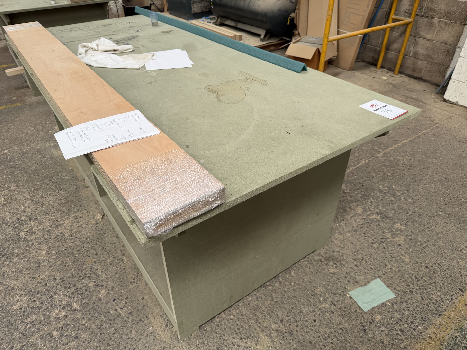 4 x Large MDF Work Tables