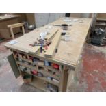 4 x Large MDF Worktables (contents not included)