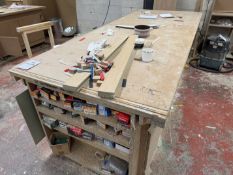 4 x Large MDF Worktables (contents not included)