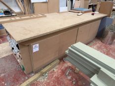 3 x Large MDF Worktables (contents not included)