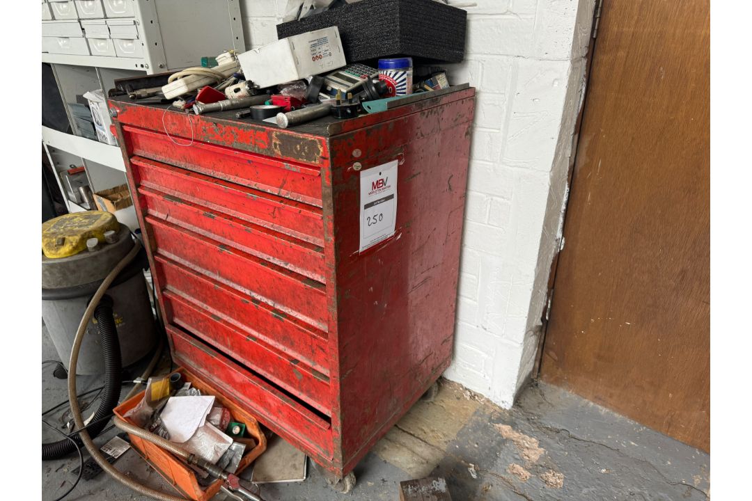 Red tool Box and Contents of tools