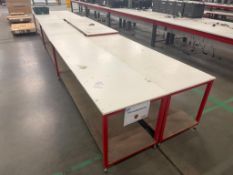 6 x Height Adjustable Work Benches