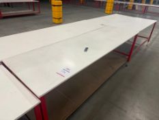 4 x Height Adjustable Work Benches