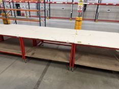 4 x Height Adjustable Work Benches