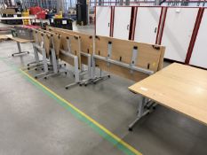10 x Wheeled & Foldable Desks