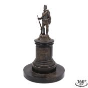 Reservistenfigur Garde-Jäger-Bataillon, Sy & Wagner Berlin, wohl 800er Silber, Kaiserreich