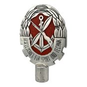 DDR GST Fahnenspitzen-Aufsatz Aluminium