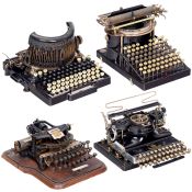 4 mechanische Schreibmaschinen