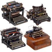 4 mechanische Schreibmaschinen