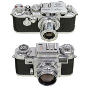 Leica IIIf und Contax IIIa, nach 1950