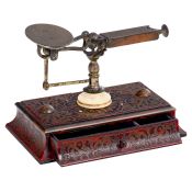 Antike Boulle-Briefwaage, um 1890