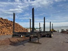 2007 Savannah Machine Shop & Loader Co. Tandem Axle Log Trailer