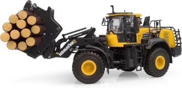 Komatsu WA475-10 Tool Linkage with Log Grapple, 1:50 Scale Diecast Construction Model, Collectible