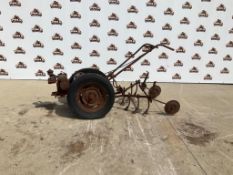 Vintage Walk-Behind Tractor with Cultivator & Briggs & Stratton Engine