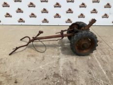 Vintage Walk-Behind Two-Wheel Tractor Chassis
