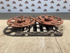 Pair of Tractor Cast Centers
