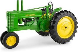 John Deere Early Styled A Tractor 1/16 Scale Metal Replica