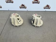 Pair of 3 1/4" IH Tractor Dual Wheel Hubs