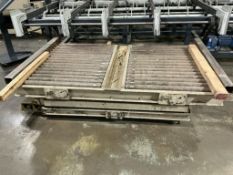 Haworth Scissor Lift Roller Conveyor Table