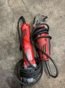 2 Milwaukee 4-1/2" Corded Angle Grinders and Ridgid Wet&Dry Shop Vac