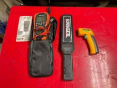 Klein Tools MM600 Multimeter, Ranger M-1000 Metal Detector & Fluke 62 Mini Thermometer