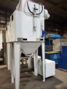 Industrial Dust Collection System with Hopper and Ductwork